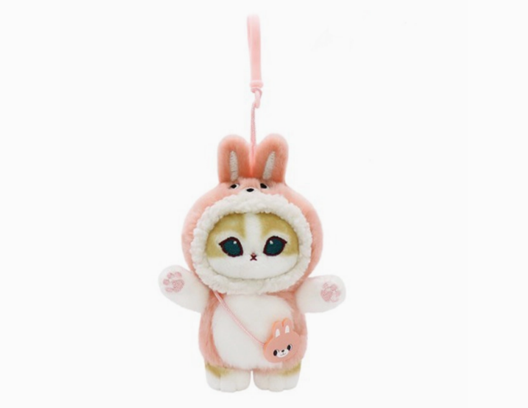 Mofusand Plush Keychain 9cm Bunny Animal Costume Series Japan Exclusive