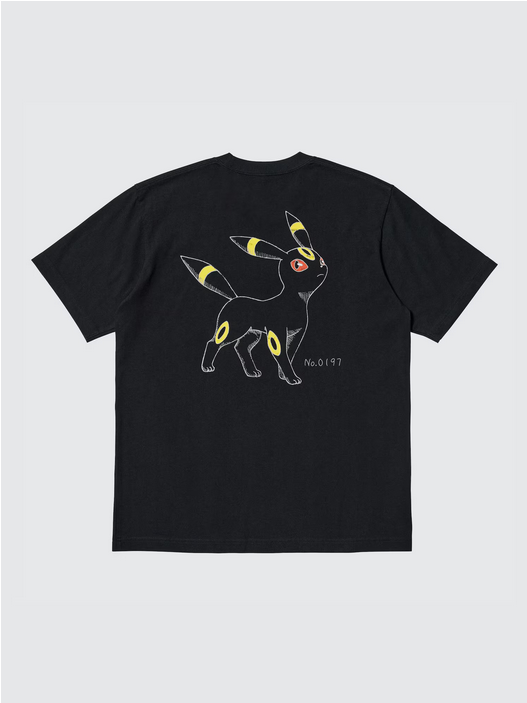 Uniqlo x Nintendo Pokemon Umbreon Black T-shirt