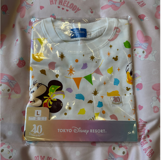 Disney Tokyo 40th Anniversary Japan Exclusive T-shirt Unisex
